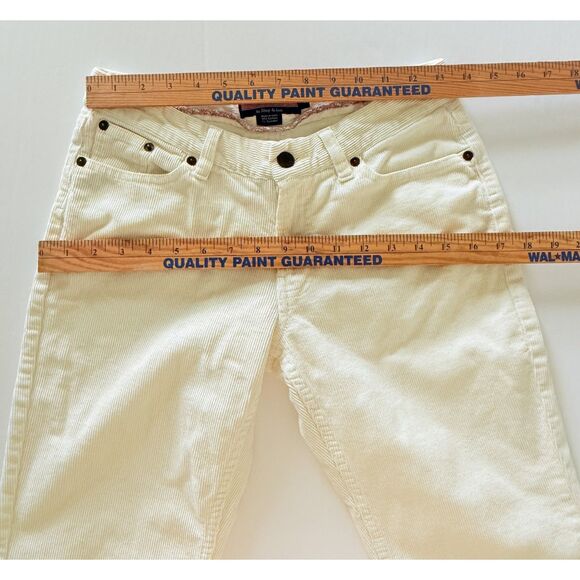 Vineyard Vines Cream Corduroy Straight Leg Soft Texture Neutral Casual Pants 2 - Picture 3 of 6